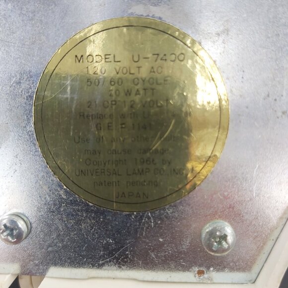 Universal Lamp Co U-7400  Circa 1966 Articulating Table Lamp  HI-LO Setting VTG - Picture 7 of 12